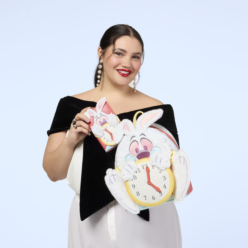 Alice in Wonderland White Rabbit Zip Around Wallet, , hi-res view 3